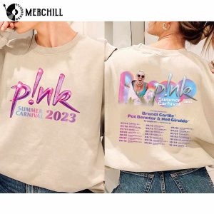 Pink Pnk Singer Summer Carnival 2023 Tour T Shirt Trust Fall Album 3