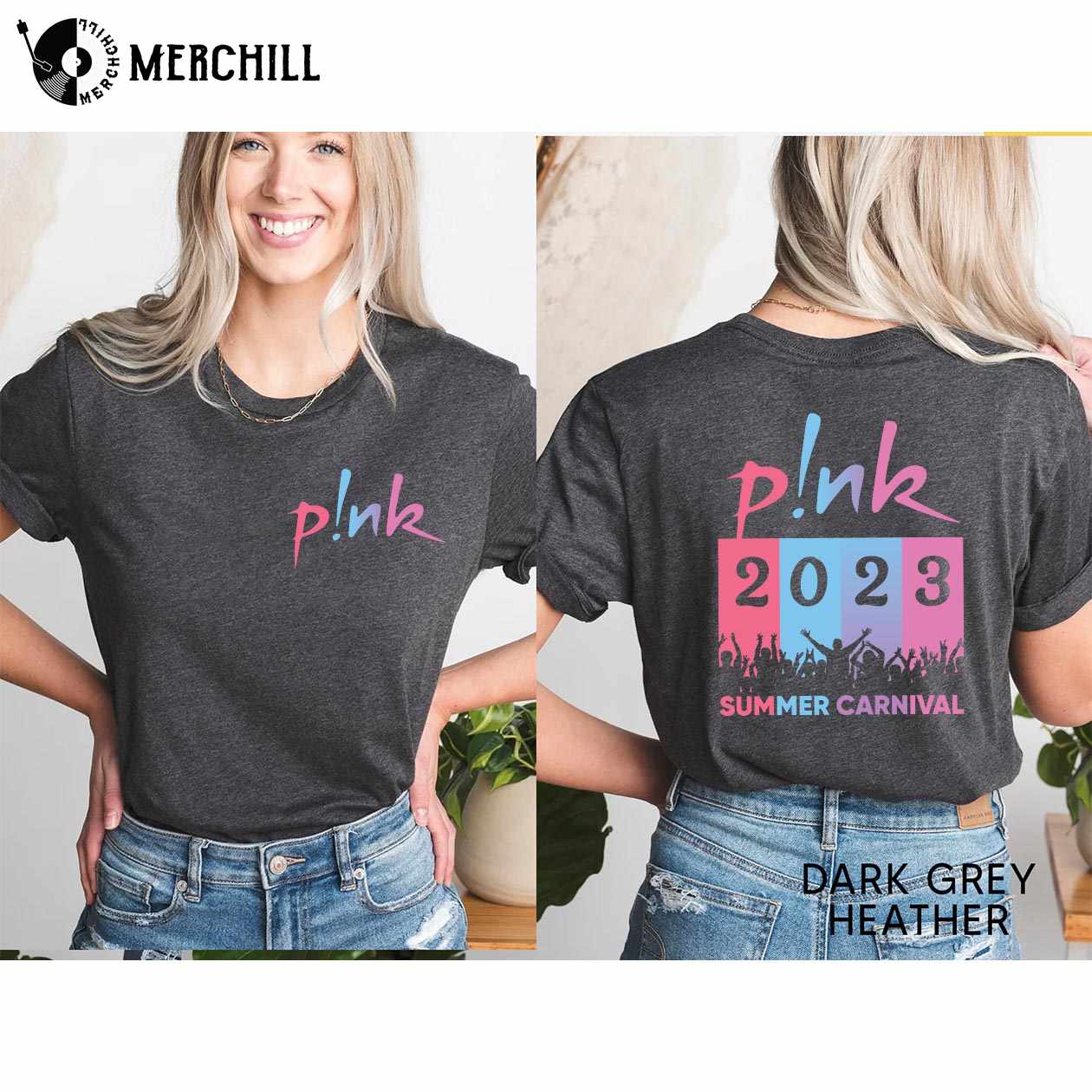 P!nk Shirt Pink Summer Carnival 2023 Tour - Happy Place for Music