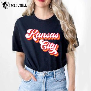 Retro Kansas City Football Shirt Football Fan Gifts