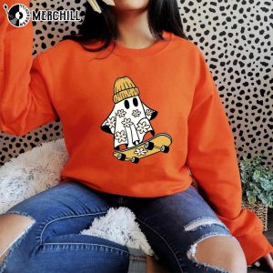 Spooky Daisy Ghost Funny Halloween Shirt