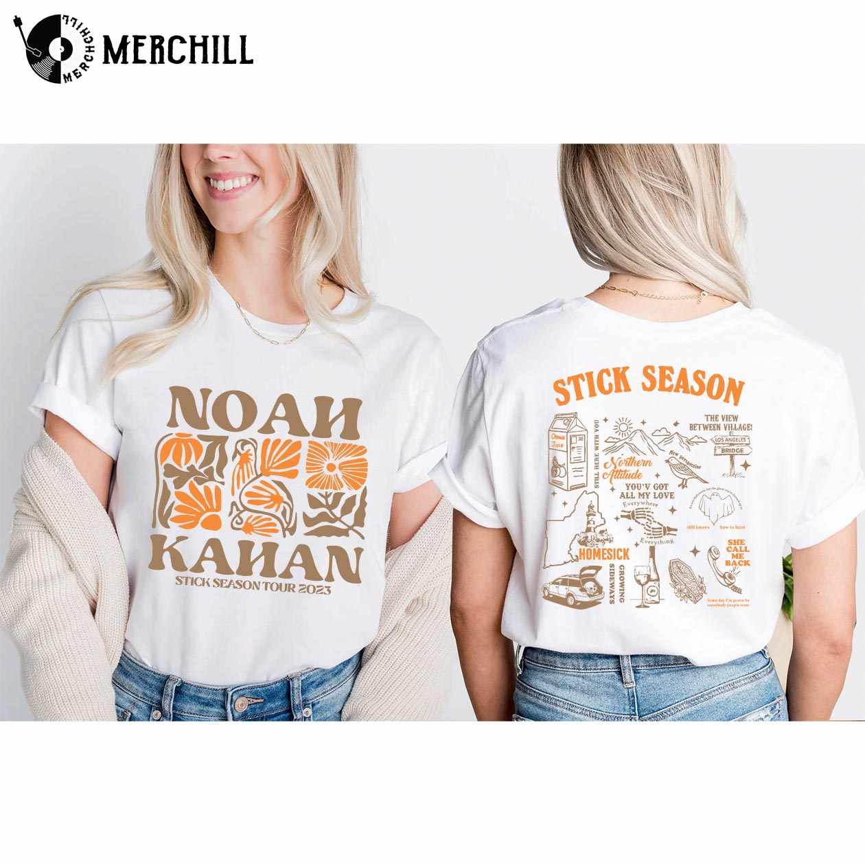 Noah Kahan Everywhere Everything 2023 Tour T-Shirt