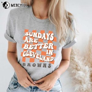 Sundays are Better in Cleveland Sweatshirt Womens Cleveland Football Shirt 4