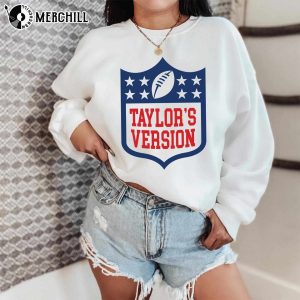 Taylors Version Shirt Travis and Taylor Funny Football Party Gift 3