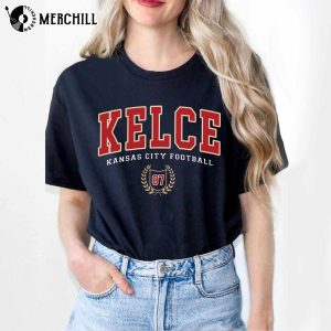 Travis Kelce Unisex Football Crewneck Kansas City Football Sweatshirt 3
