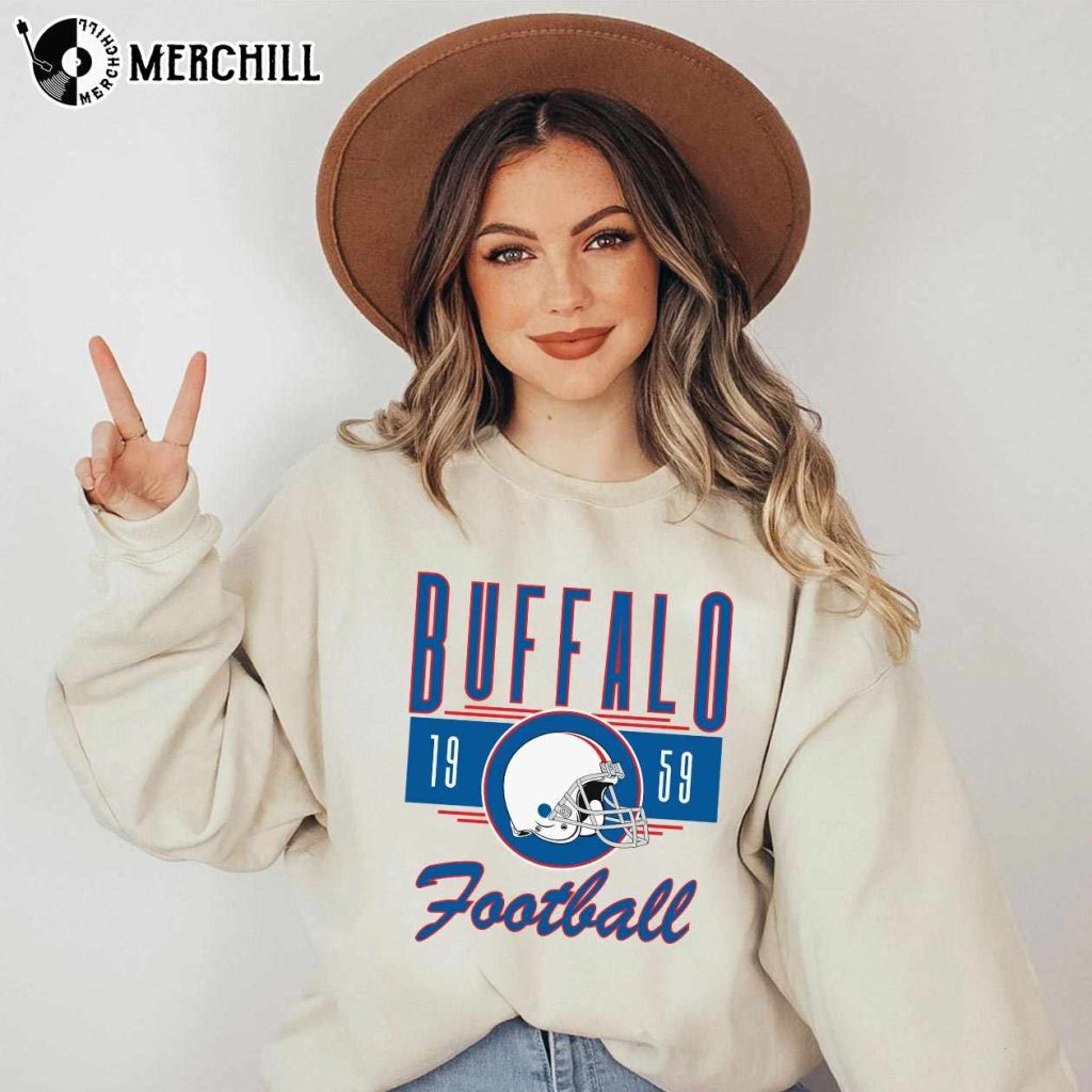 Vintage Buffalo Bills Football Sweatshirt Buffalo New York - Happy Place  for Music Lovers