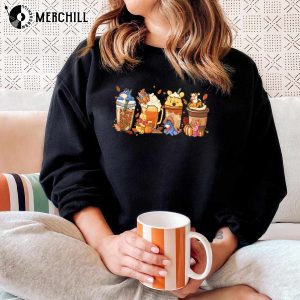 Winnie The Pooh Coffee Latte Shirt Sweatshirt Halloween Costume