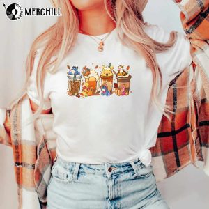 Winnie The Pooh Coffee Latte Shirt Sweatshirt Halloween Costume 4