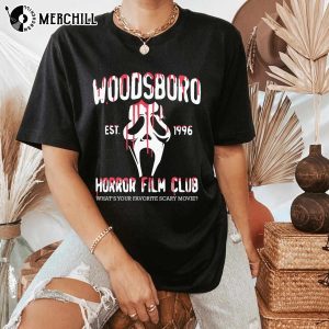 Woodsboro Horror Film Club Shirt Screm Ghost