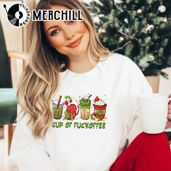 Cup of Fuckoffee The Grinch Christmas Shirt