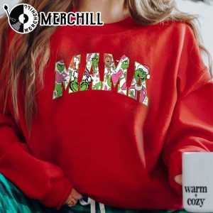 Grinch Mama Christmas Sweatshirt Mother Christmas Gift 5