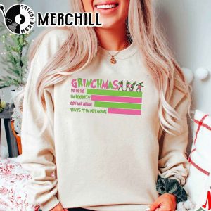 Grinchmas Sweatshirt I’m Booked Funny Gift for Christmas
