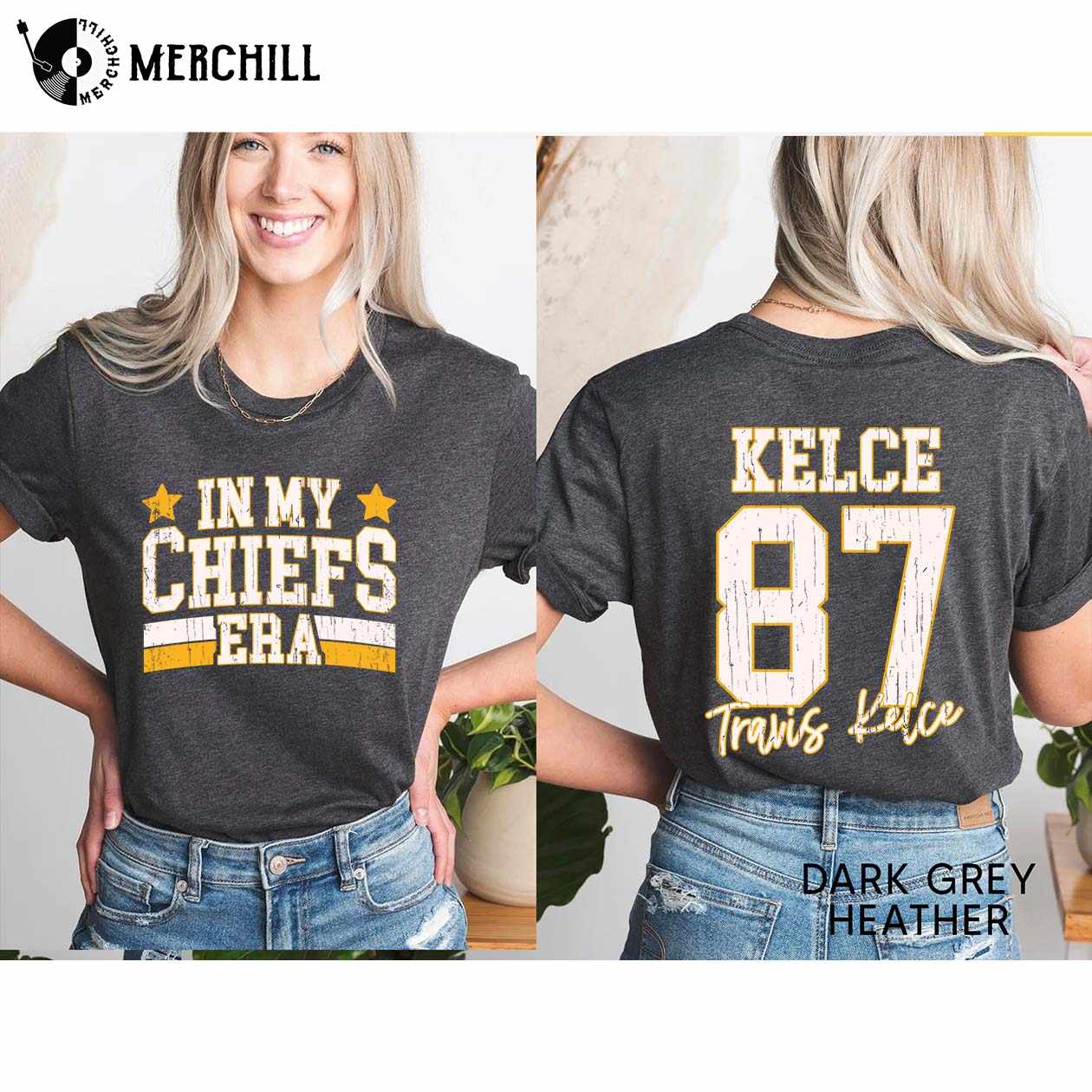 In My Chiefs Era Taylor Swift Kelce Shirt - Happy Place for Music Lovers