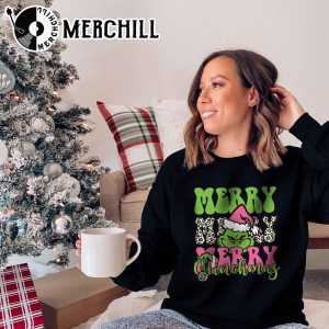Merry Grinchmas Sweatshirt Funny Christmas Gift 3