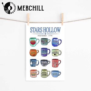 Mugs of Stars Hollow Annual Events Poster Gilmore Girls Gift 4