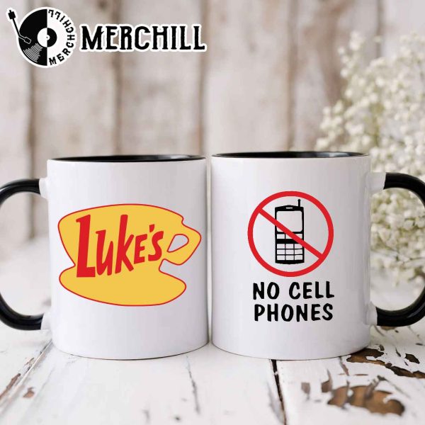 No Cell Phones Luke’s Coffee Mug Gilmore Girls Gift