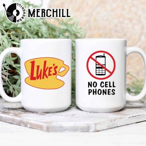 No Cell Phones Luke’s Coffee Mug Gilmore Girls Gift