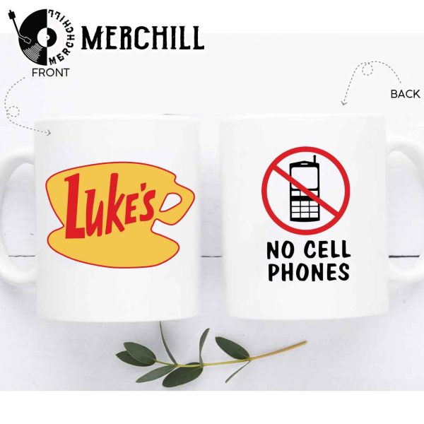 No Cell Phones Luke’s Coffee Mug Gilmore Girls Gift