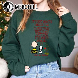Its Not Whats Under the Christmas Tree That Matters Snoopy Christmas Sweatshirt 2