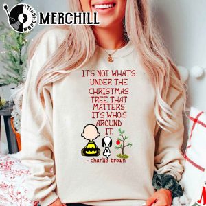 Its Not Whats Under the Christmas Tree That Matters Snoopy Christmas Sweatshirt 3