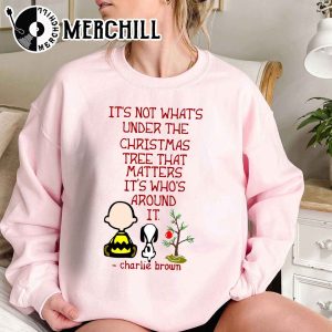 Its Not Whats Under the Christmas Tree That Matters Snoopy Christmas Sweatshirt