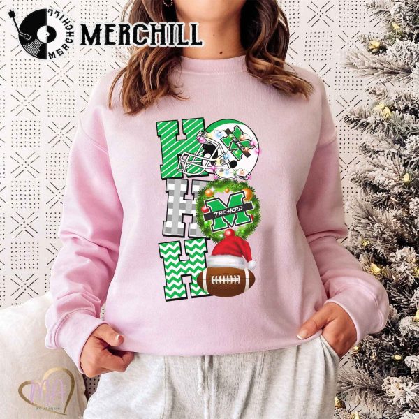 Marshall Thundering Herd Football Christmas Sweatshirt Christmas Game Day Shirt