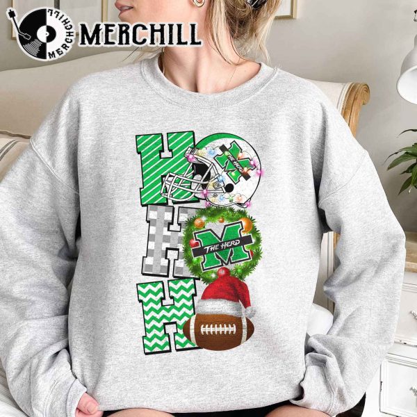 Marshall Thundering Herd Football Christmas Sweatshirt Christmas Game Day Shirt