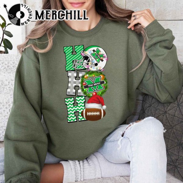 Marshall Thundering Herd Football Christmas Sweatshirt Christmas Game Day Shirt