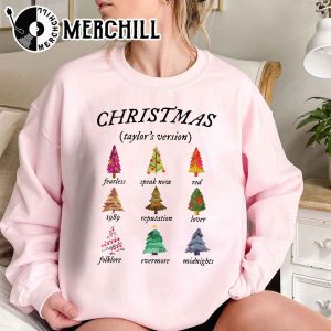 Merry Swiftmas Taylor Version Sweatshirt Christmas Tree Farm Shirt