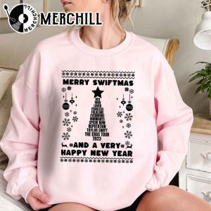 Merry Swiftmas and a very Happy New Year Christmas Taylor Sweatshirt 3