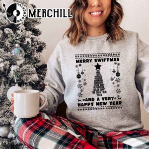 Merry Swiftmas and a very Happy New Year Christmas Taylor Sweatshirt 4