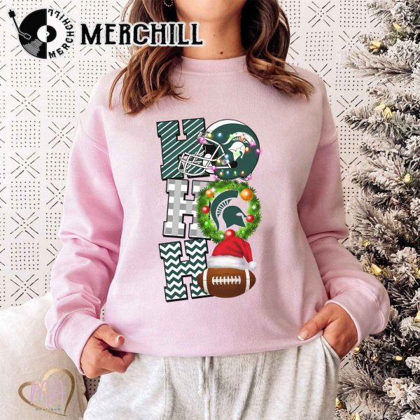 Michigan State Spartans Football Christmas Sweatshirt Christmas Game Day Shirt