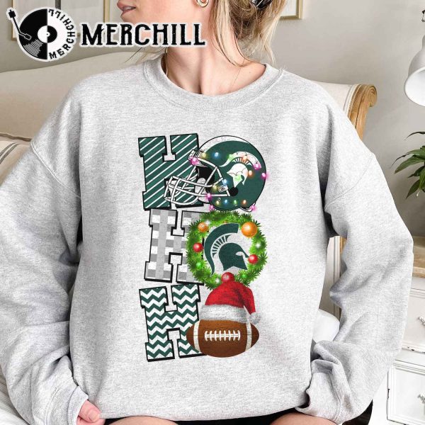 Michigan State Spartans Football Christmas Sweatshirt Christmas Game Day Shirt