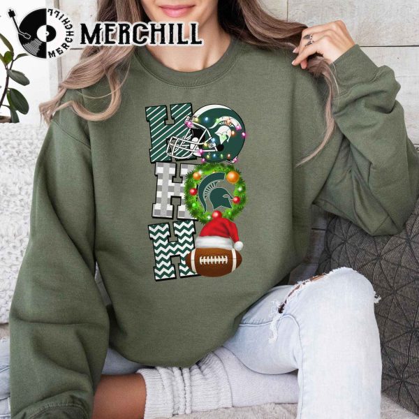 Michigan State Spartans Football Christmas Sweatshirt Christmas Game Day Shirt