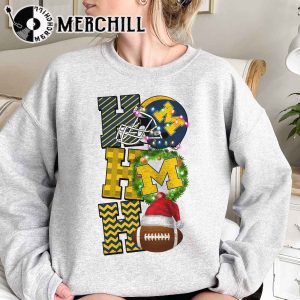 Michigan Wolverines Football Christmas Sweatshirt Christmas Game Day Shirt 3