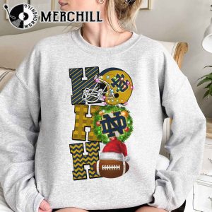 Notre Dame Fighting Irish Football Christmas Sweatshirt Christmas Game Day Shirt 3
