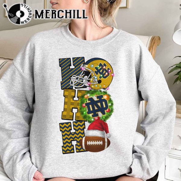 Notre Dame Fighting Irish Football Christmas Sweatshirt Christmas Game Day Shirt