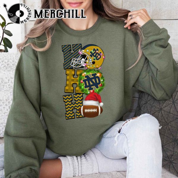 Notre Dame Fighting Irish Football Christmas Sweatshirt Christmas Game Day Shirt