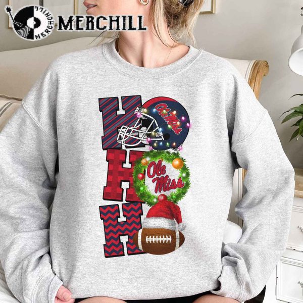 Ole Miss Rebels Football Christmas Sweatshirt Christmas Game Day Shirt