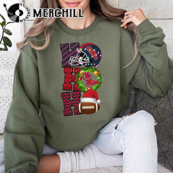 Ole Miss Rebels Football Christmas Sweatshirt Christmas Game Day Shirt