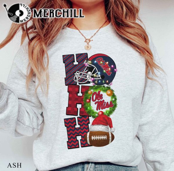 Ole Miss Rebels Football Christmas Sweatshirt Christmas Game Day Shirt