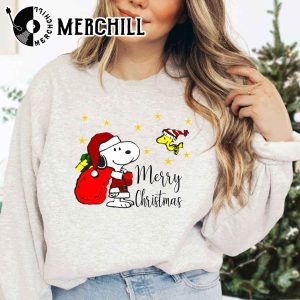 Snoopy Christmas Shirt Womens Charlie Brown Christmas Presents 4
