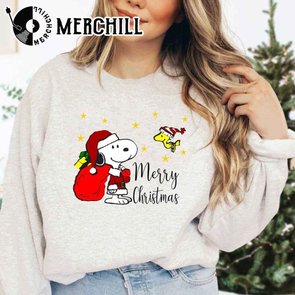 Snoopy Christmas Shirt Womens Charlie Brown Christmas Presents