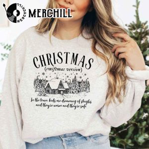 Swiftmas Version Christmas Snow Town Sweatshirt Taylor Swift Album 4