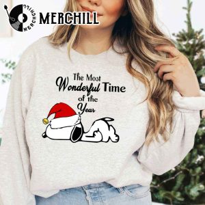 The Most Wonderful Time of the Year Snoopy Christmas Shirt 4