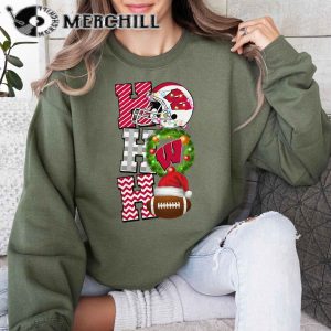 Wisconsin Badgers Football Christmas Sweatshirt Christmas Game Day Shirt 4