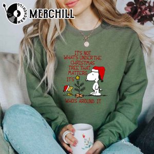 Womens Peanuts Christmas Shirt Gifts for Snoopy Lovers