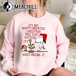Womens Peanuts Christmas Shirt Gifts for Snoopy Lovers