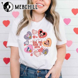 All You Need is Love Disney Shirt Mickey and Friends Valentine Sweatshirt 2