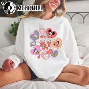 All You Need is Love Disney Shirt Mickey and Friends Valentine Sweatshirt