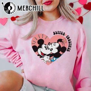 Better Together Mickey and Minnie Sweatshirt Disney Valentine Couple Trip Shirt